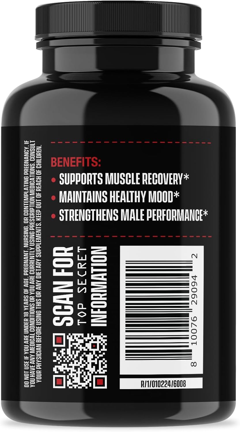 Jocko Fuel Test Booster for Men - Natural Endurance, Stamina, & Strength Booster