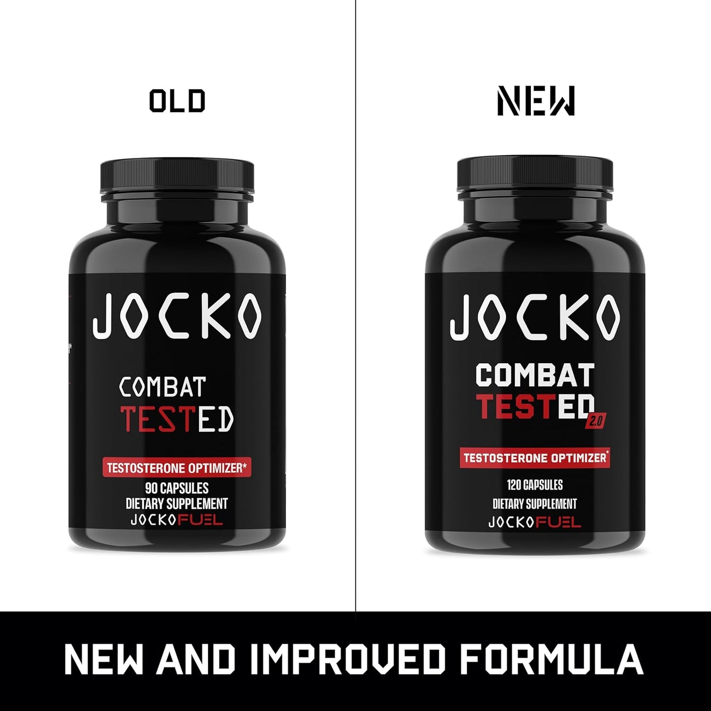 Jocko Fuel Test Booster for Men - Natural Endurance, Stamina, & Strength Booster