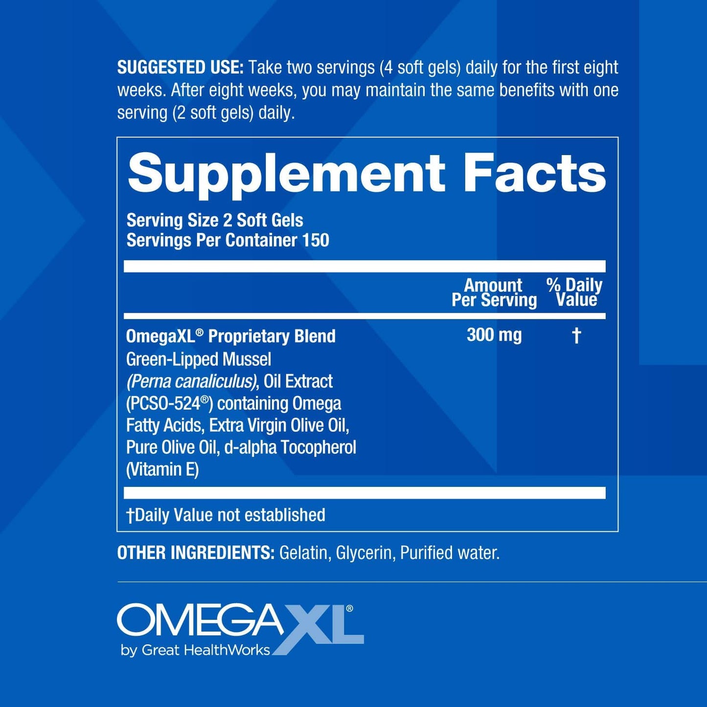 OmegaXL Joint Support Supplement, for Relief, 60 Count