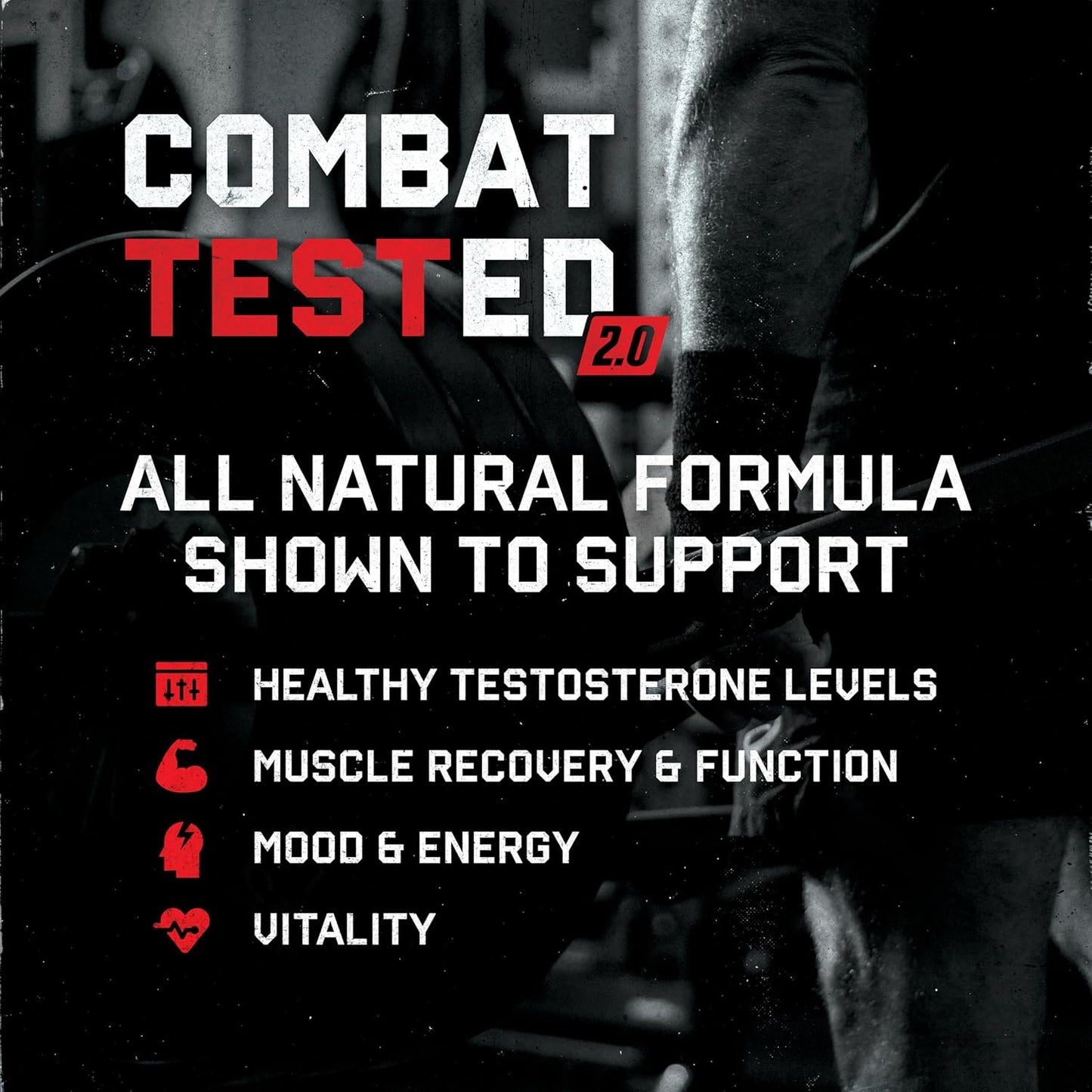 Jocko Fuel Test Booster for Men - Natural Endurance, Stamina, & Strength Booster