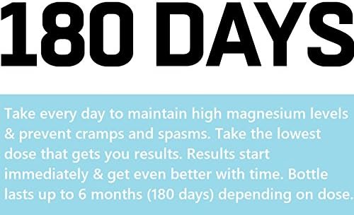 Cramp Defense® Magnesium for Leg Cramps, Muscle Cramps & Muscle Spasms, 180 Capsule Bottle