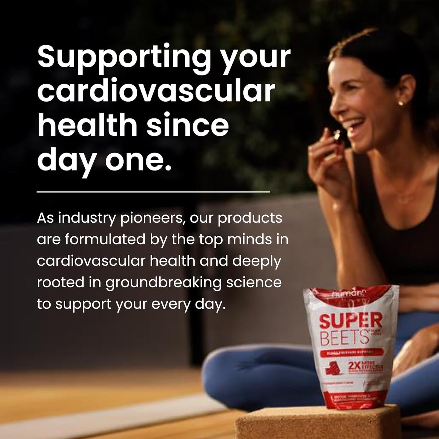 Human Super Beets Heart Chews, Nitric Oxide and Blood Pressure Support, Grape Seed Extract