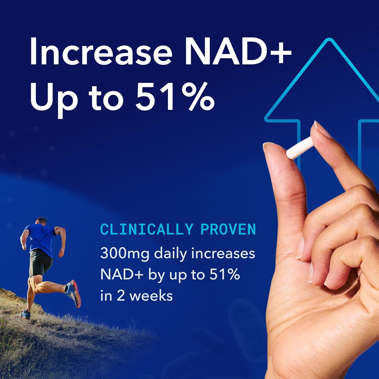 TRU NIAGEN Patented NAD+ Supplement for Anti Aging and Cell Regeneration, 300 mg Niagen, 90 Servings | 1 Bottle