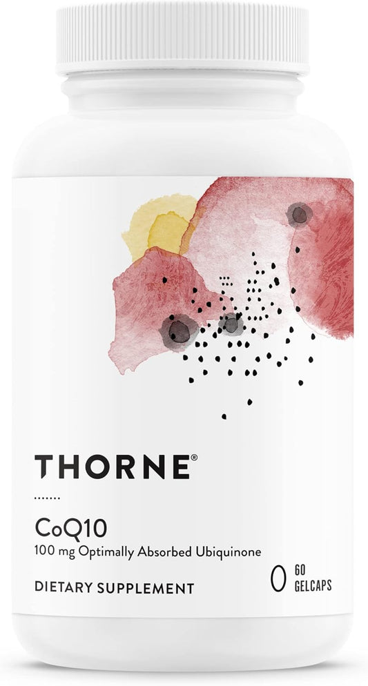 THORNE - CoQ10 (Formerly Q-Best 100)-Free Dietary Supplement Support for Heart Health &amp; Brain Function* - 60 Gelcaps