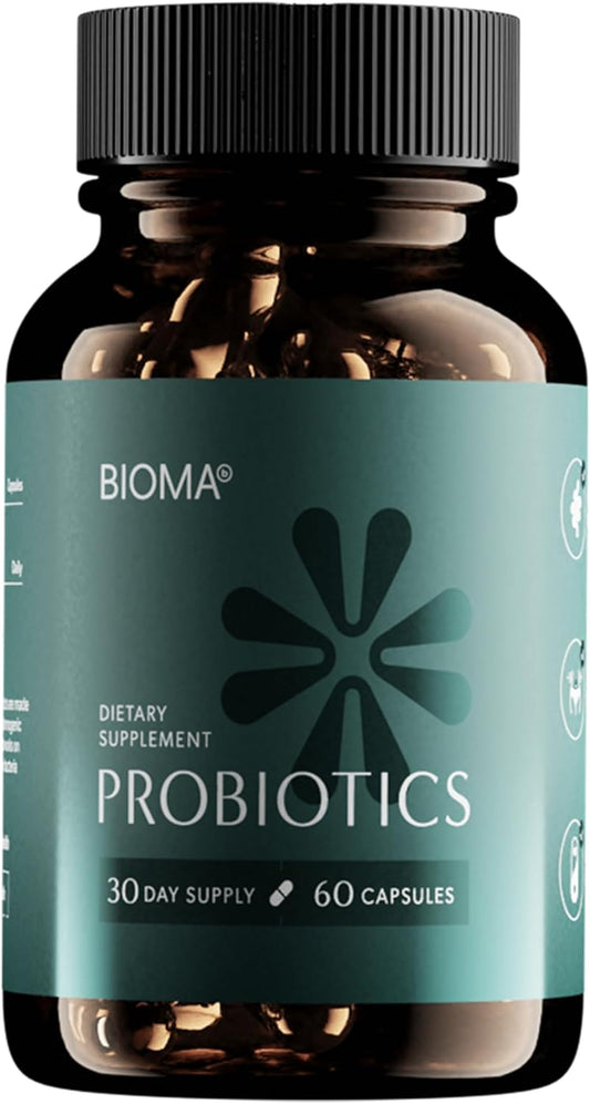 BIOMA Probiotics for Weight Management &amp; Digestive Health, 3 in 1 Gut Health Probiotics  (60 Caps)