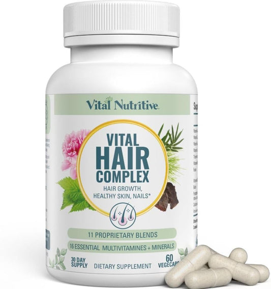 Vital Hair Complex – Biotin &amp; Vitamin B Hair Vitamins for Women &amp; Men