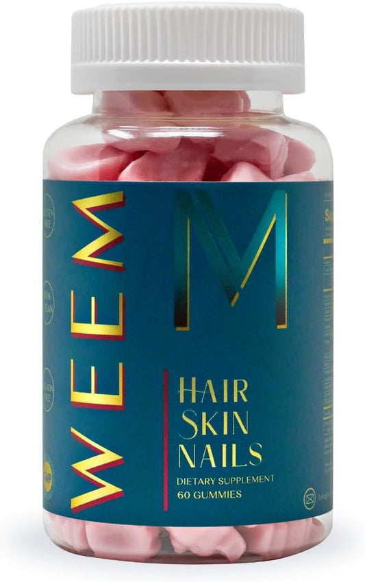 WEEM Hair Skin and Nails Gummies - Supports Healthy Hair