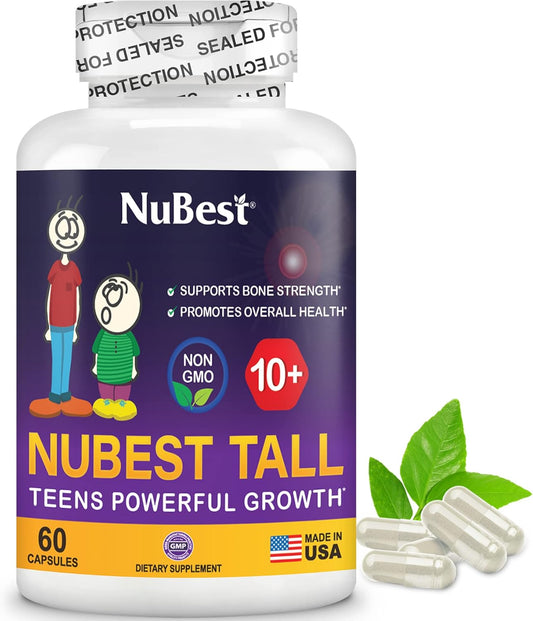 NuBest Tall 10+ Premium Bone Strength Formula | 60 Capsules | 1 Month Supply
