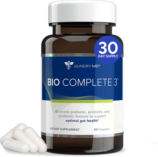 Gundry MD® Bio Complete 3, 3-in-1 Probiotics for Gut Health 30 Day Supply