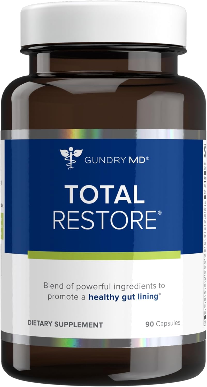 Gundry MD Total Restore Gut Lining, Digestive Supplement Support for Women and Men, 90 Capsules