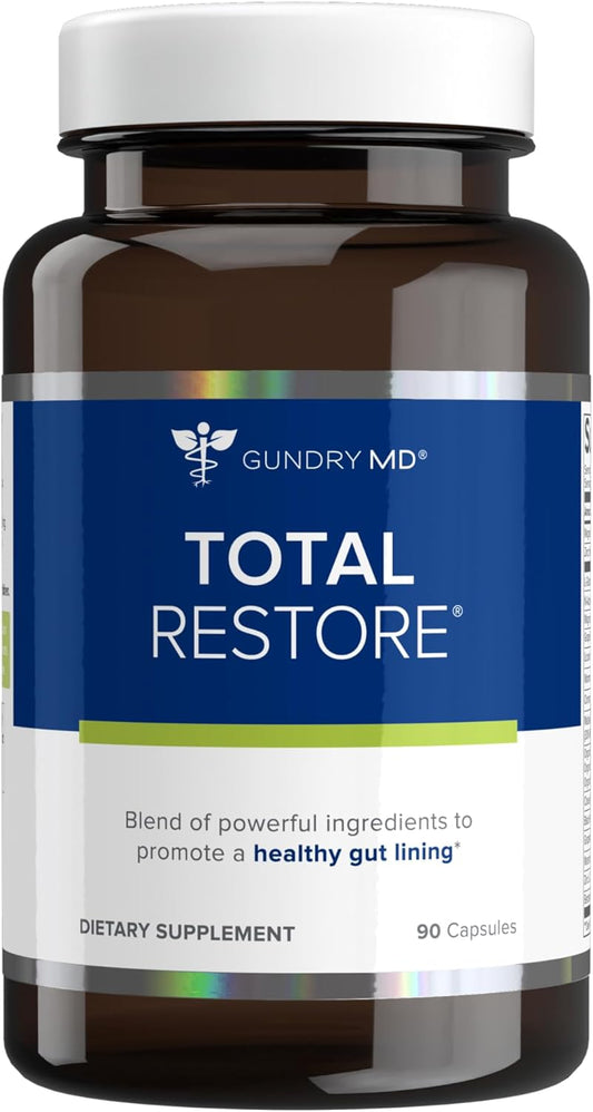 Gundry MD Total Restore Gut Lining, Digestive Supplement Support for Women and Men, 90 Capsules