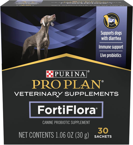Purina Pro Plan Veterinary Supplements FortiFlora Dog Probiotic Supplement - 30 ct. Box
