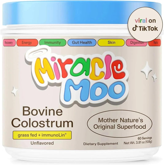 Miracle Moo Colostrum Supplement for Gut Health