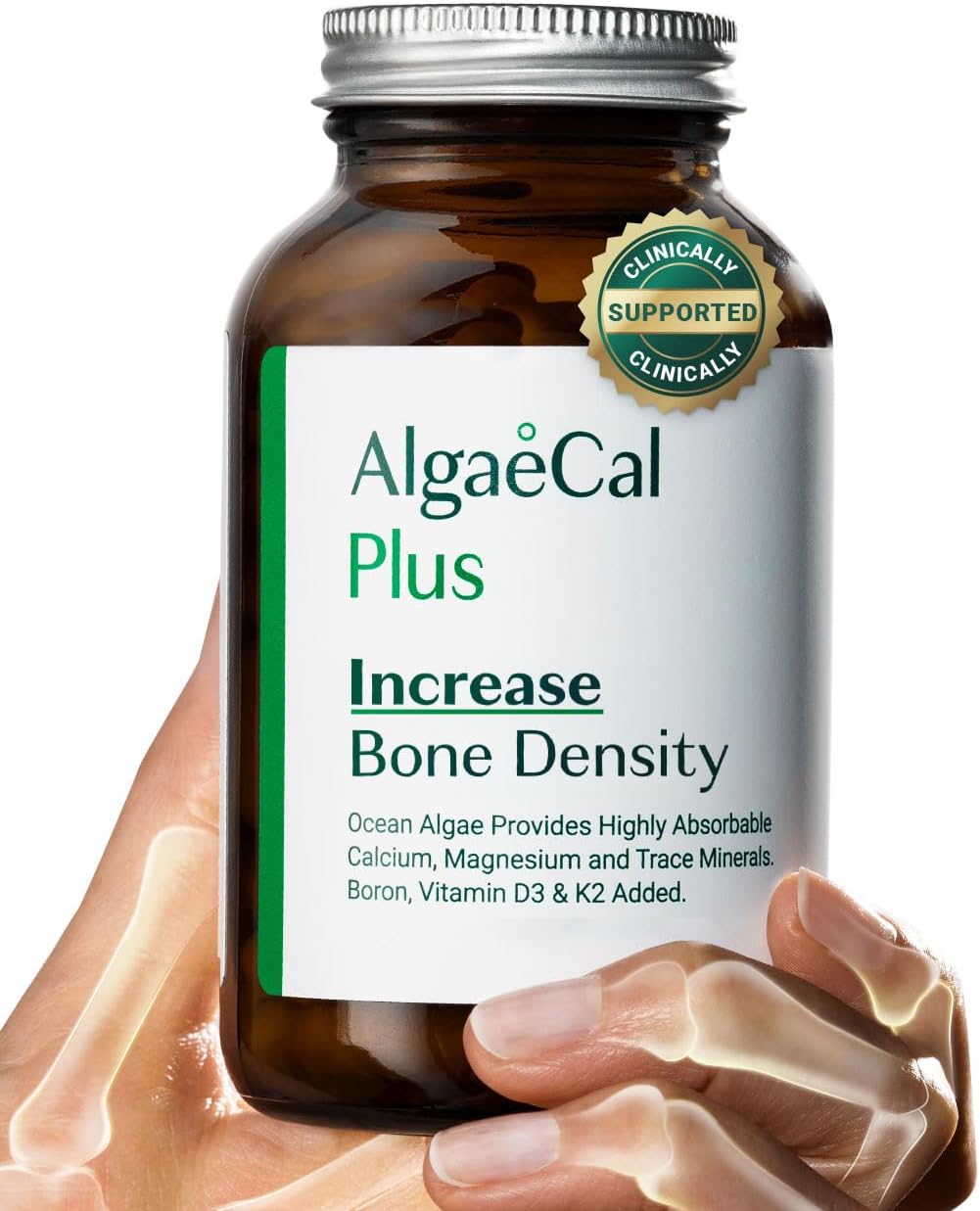 ALGAECAL Organic Red Algae Calcium Supplement for Bone Density