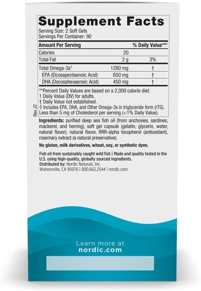 Nordic Naturals Ultimate Omega, Lemon Flavor