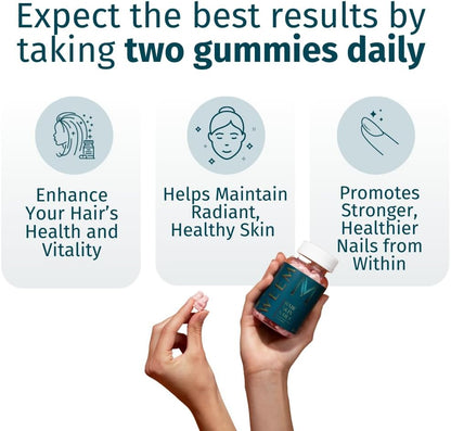 WEEM Hair Skin and Nails Gummies - Supports Healthy Hair