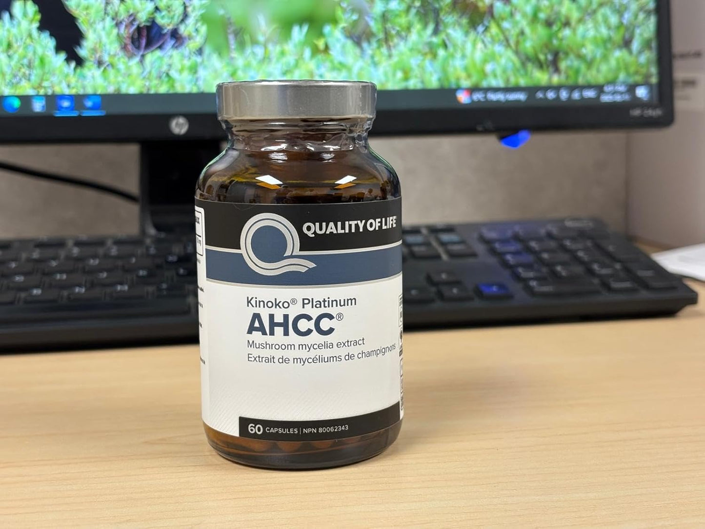 Quality of Life Premium Kinoko Platinum AHCC Herbal Supplement, Pack of 1, 60 Veggie Capsules
