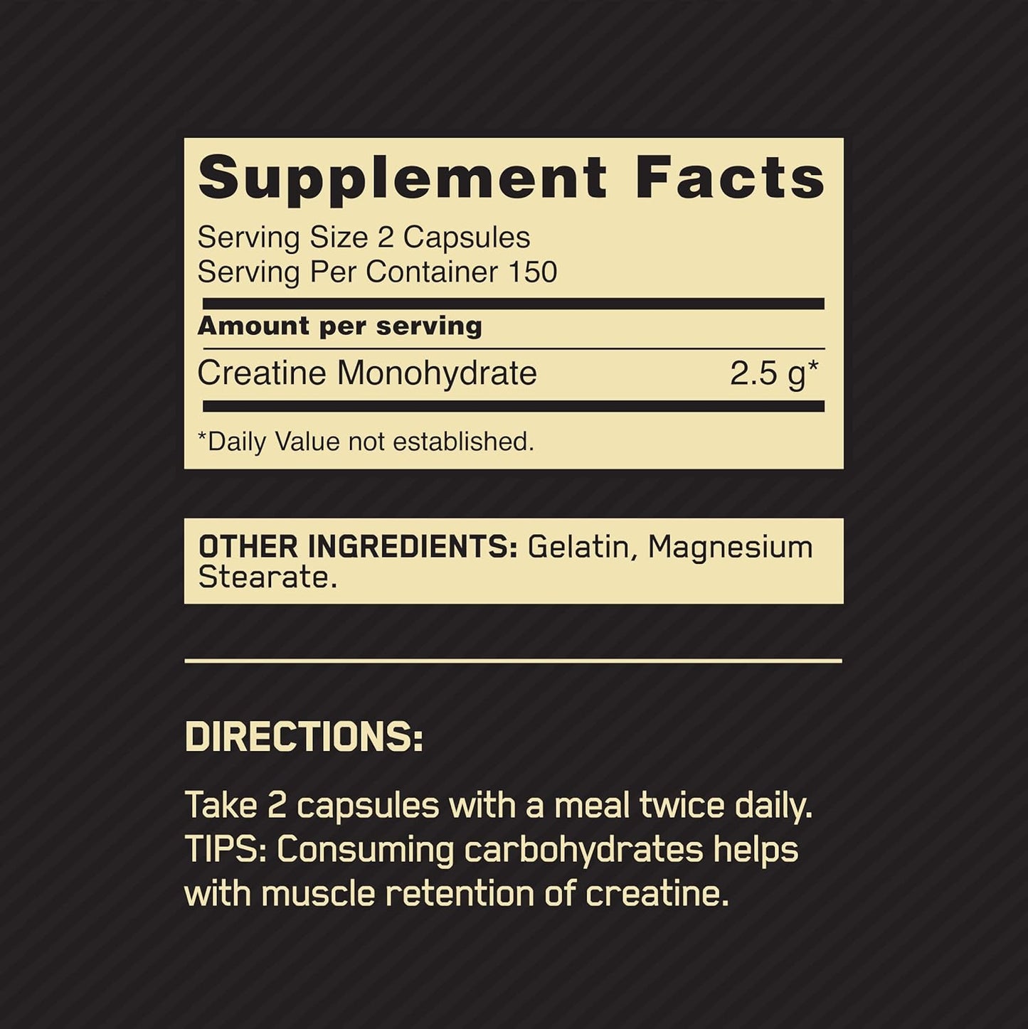 Optimum Nutrition Micronized Creatine Monohydrate Capsules