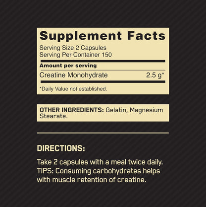 Optimum Nutrition Micronized Creatine Monohydrate Capsules