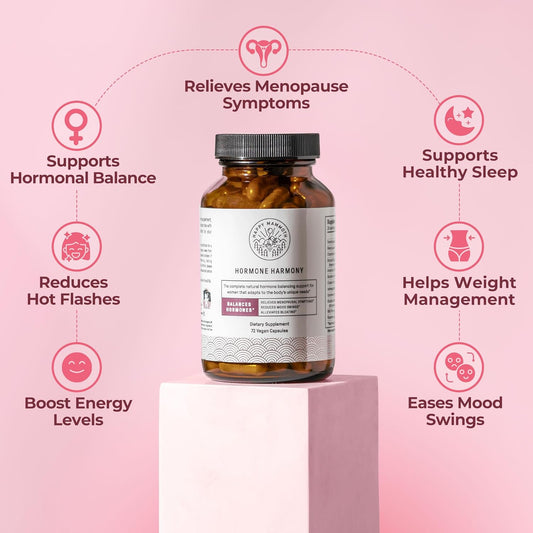 Happy Mammoth Hormone Harmony Natural Hormonal Support for Women, 72 Capsules.