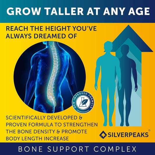 Growth Capsules to Grow Taller - Height Growth Maximizer with Calcium for Bone Strength, Made in USA