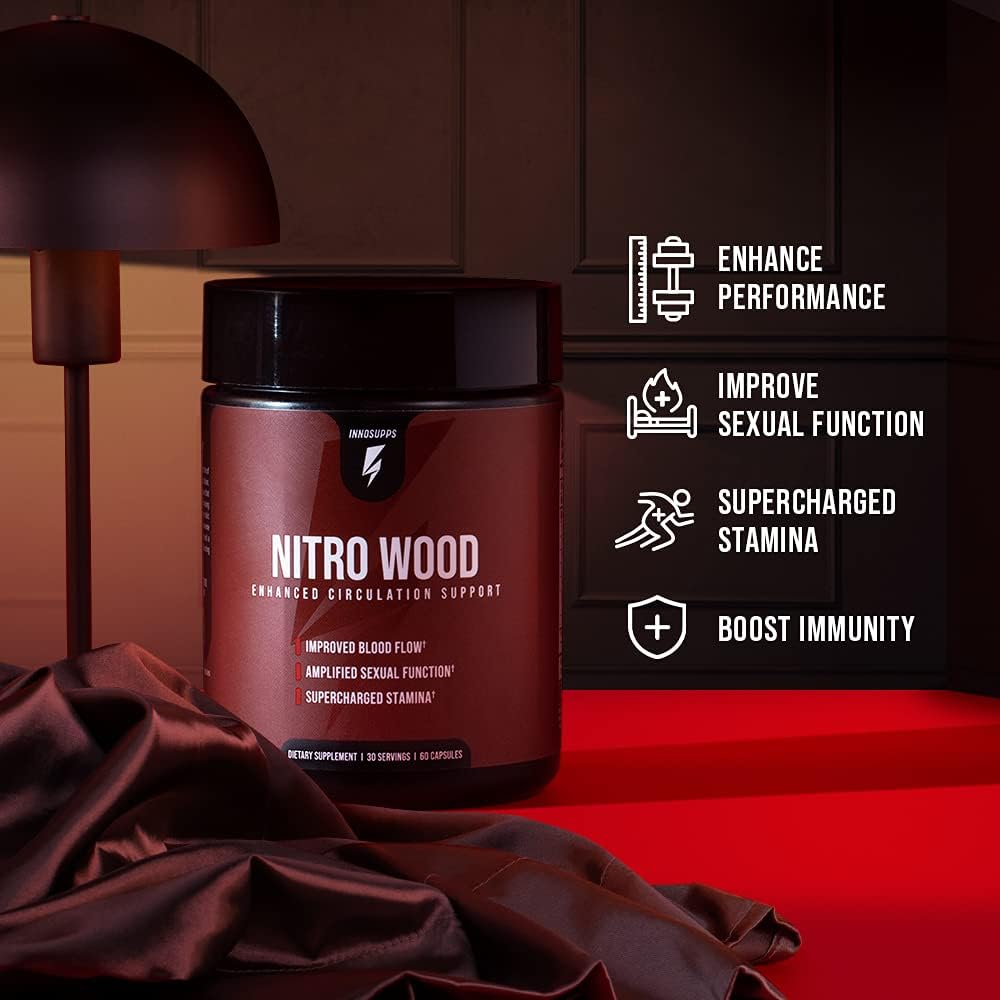 InnoSupps Nitro Wood - Supports Healthy Blood Flow  (60 Vegetarian Capsules)