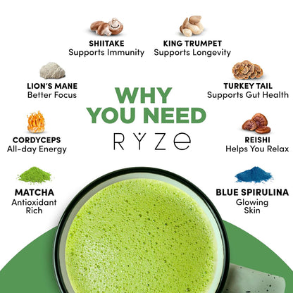 RYZE SUPERFOODS Mushroom Matcha
