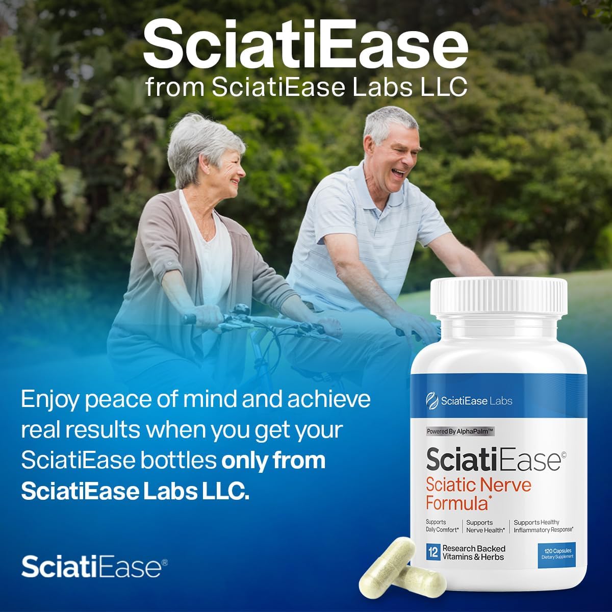 Sciatic Nerve Health Support Supplement - 120 Capsules