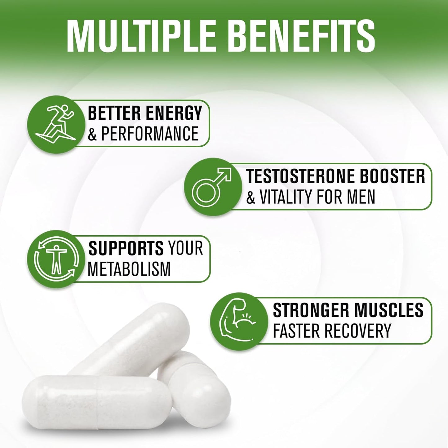 NaturalSlim Natural Testosterone Booster for Men - 180 Capsules