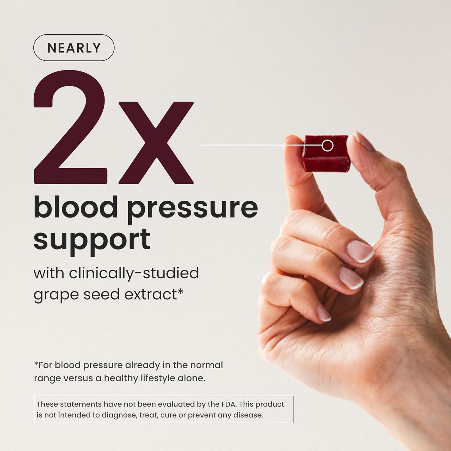 Human Super Beets Heart Chews, Nitric Oxide and Blood Pressure Support, Grape Seed Extract