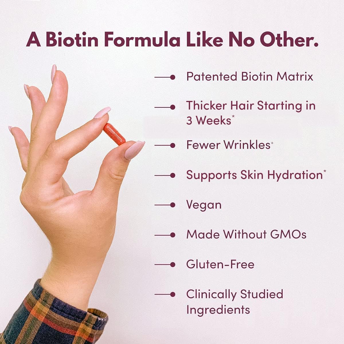 Purity Products MyBiotin ProClinical – Thicker Hair Starting in 3 Weeks &amp; Fights Wrinkles, 30 Veg Cap