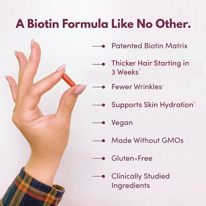 Purity Products MyBiotin ProClinical – Thicker Hair Starting in 3 Weeks &amp; Fights Wrinkles, 30 Veg Cap