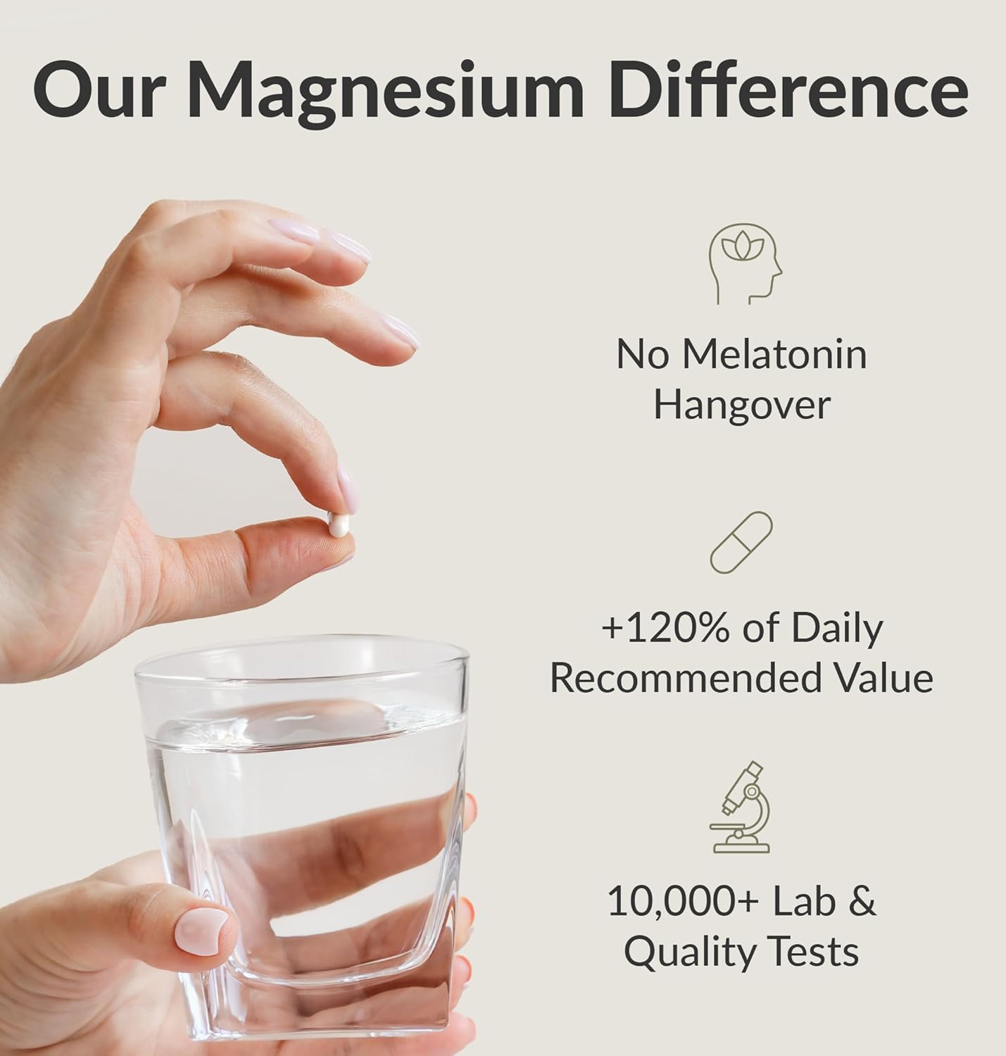 BIOptimizers Magnesium Breakthrough Supplement 4.0-7 Forms of Mg, Natural Support for Sleep and Cognitive Function- 60 Capsules