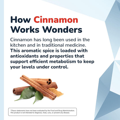CinnaChroma Capsules - Cinnamon Supplements - Natural Sugar Blocker - 30 Capsules, 1 Month Supply