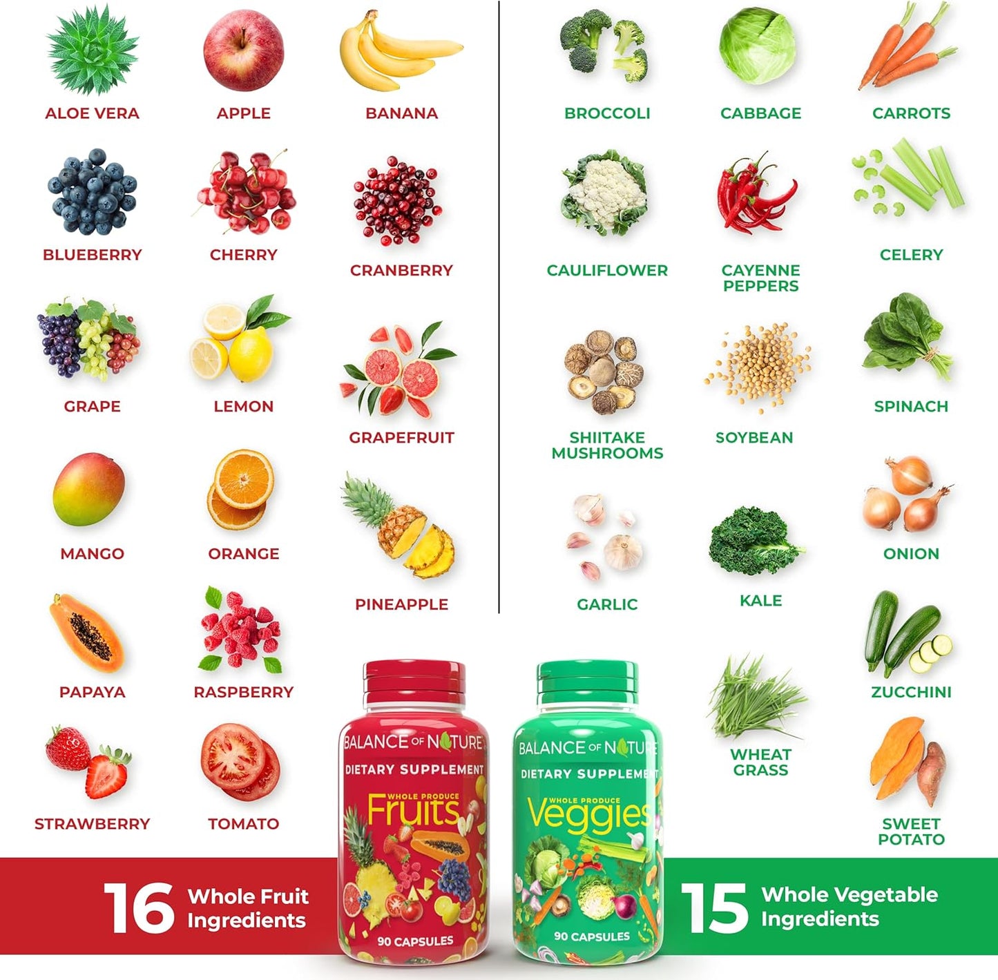 Balance of Nature Fruits and Veggies Supplements