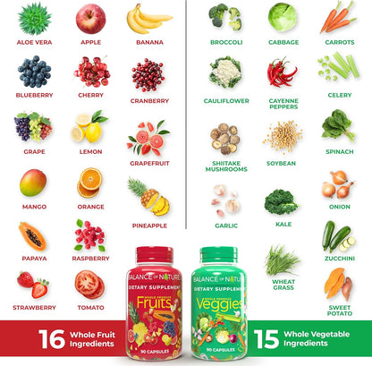 Balance of Nature Fruits and Veggies Supplements