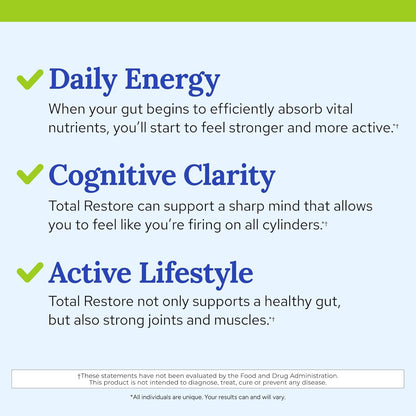 Gundry MD Total Restore Gut Lining, Digestive Supplement Support for Women and Men, 90 Capsules