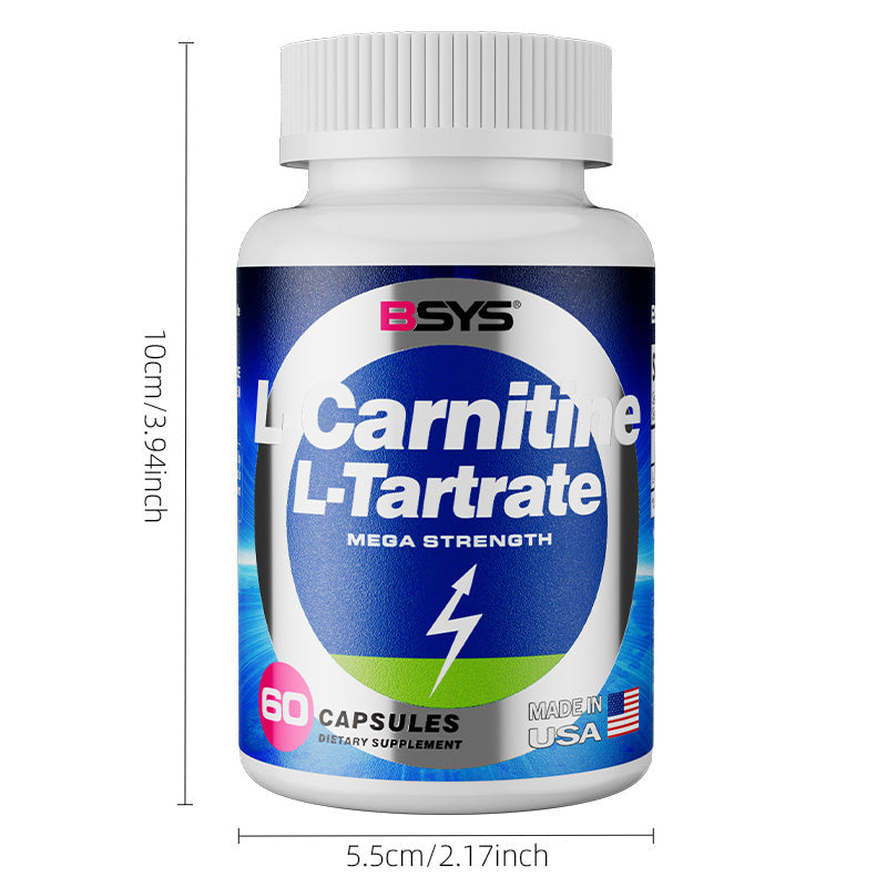 BSYS L-Carnitine L-Tartrate 60 Counts Capsules