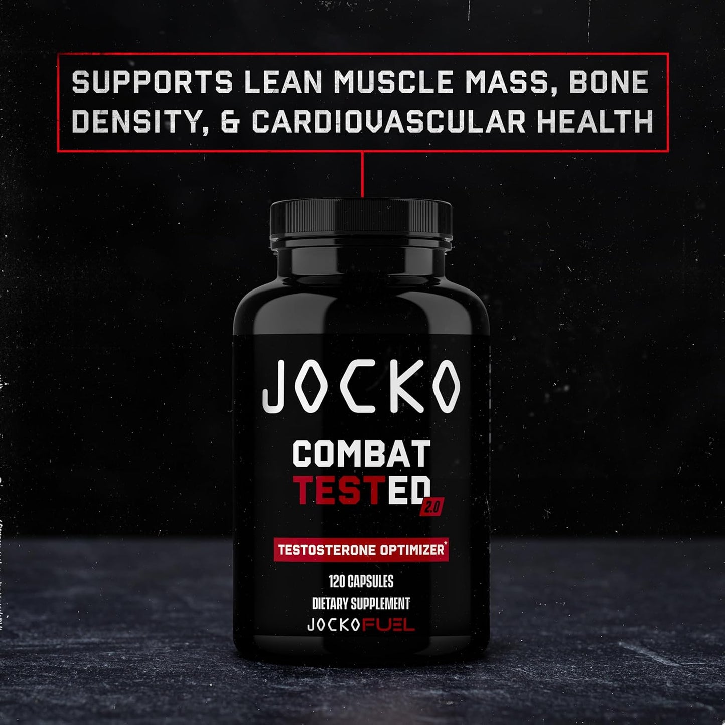 Jocko Fuel Test Booster for Men - Natural Endurance, Stamina, & Strength Booster