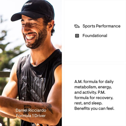 THORNE Multi-Vitamin Elite AM & PM (180 Capsules) &amp; Amino Complex (Berry, 8 Oz) Bundle