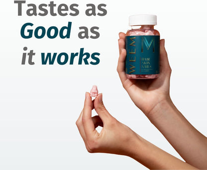 WEEM Hair Skin and Nails Gummies - Supports Healthy Hair