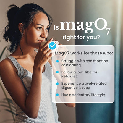 nbpure MagO7 - Natural Colon Cleanse & Detox for Men & Women - Ozonated Magnesium Oxide, 180 Capsules