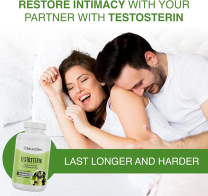 NaturalSlim Natural Testosterone Booster for Men - 180 Capsules