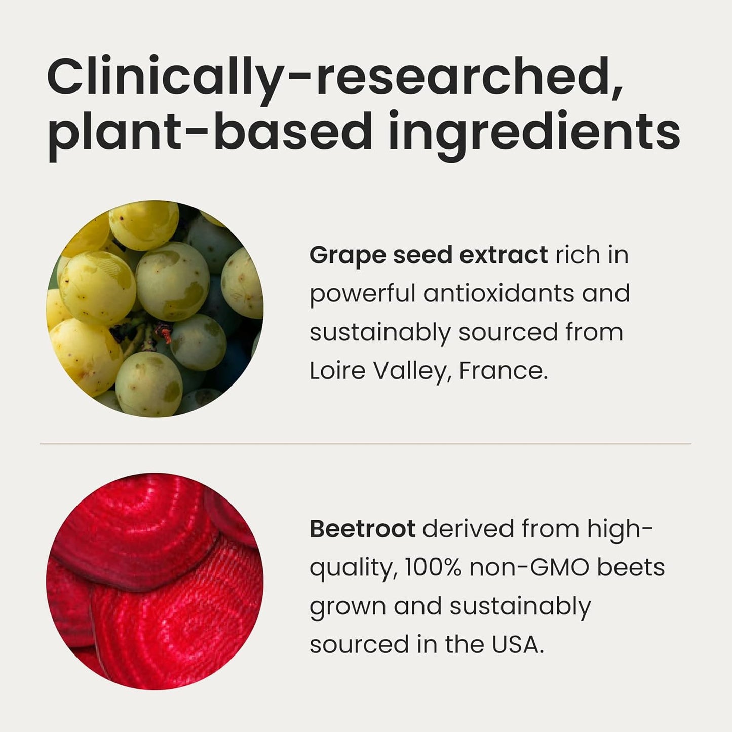 Human Super Beets Heart Chews, Nitric Oxide and Blood Pressure Support, Grape Seed Extract