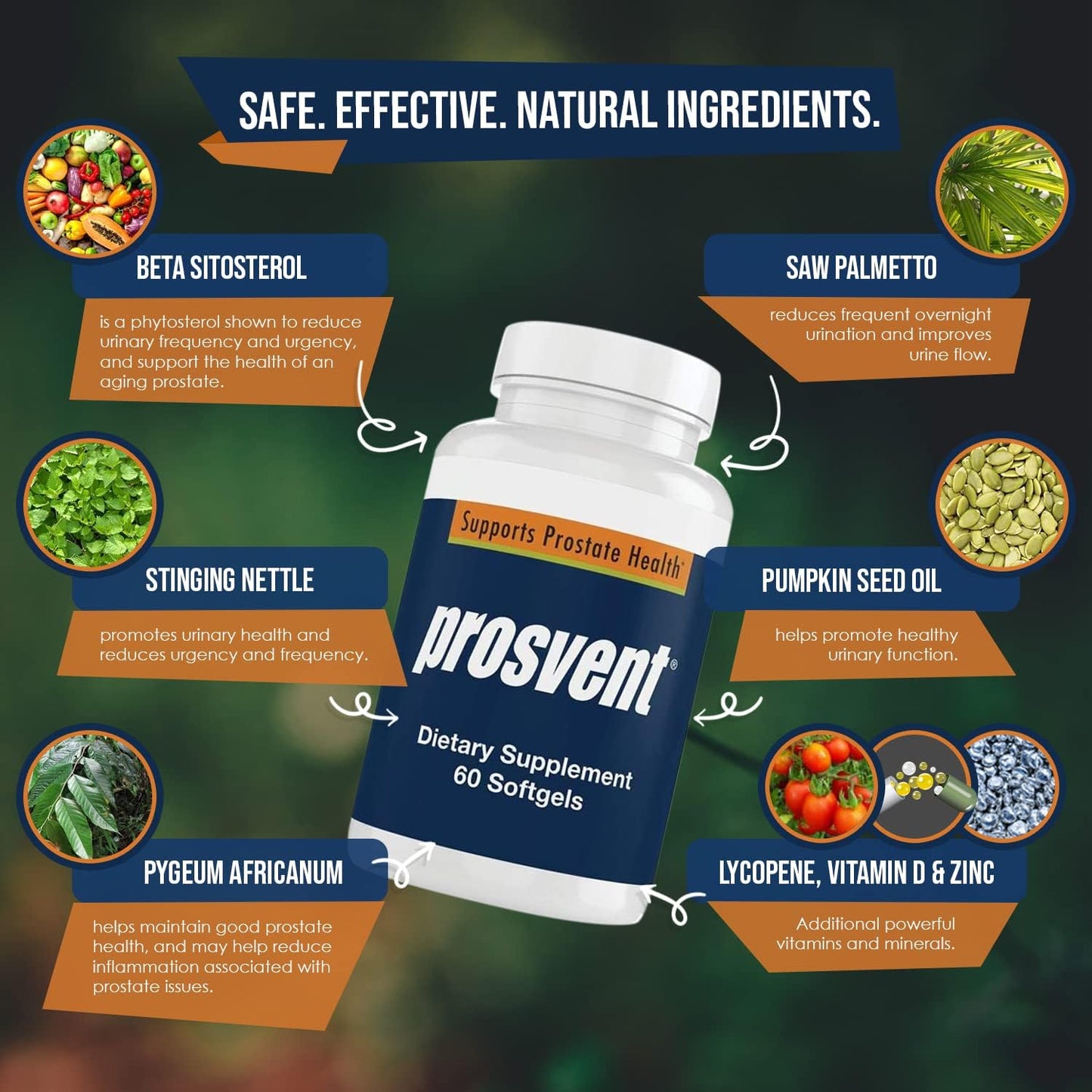 Advanced Men's Prostate Support Natural Supplement (60 Count)