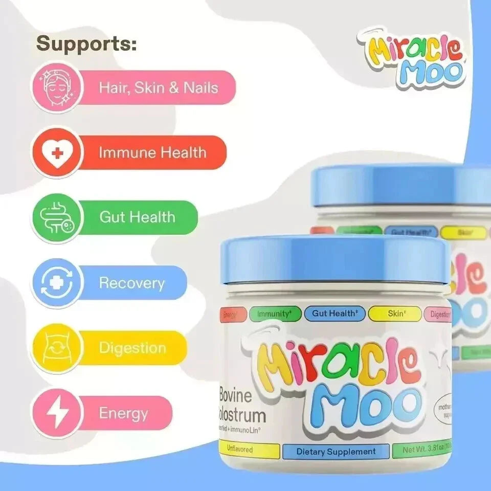 Miracle Moo Colostrum Supplement for Gut Health