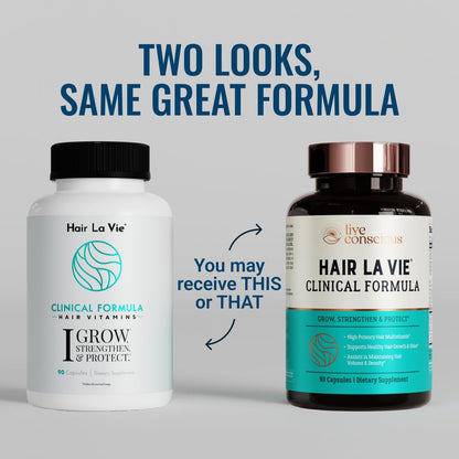 Hair La Vie Live Conscious Clinical Formula Hair Growth Vitamins for Women and Men