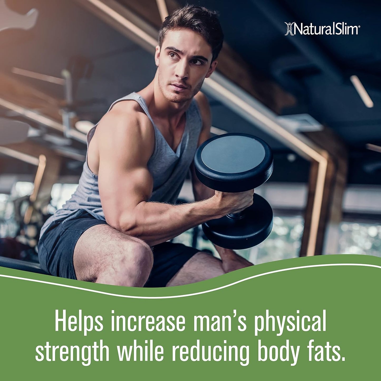 NaturalSlim Natural Testosterone Booster for Men - 180 Capsules