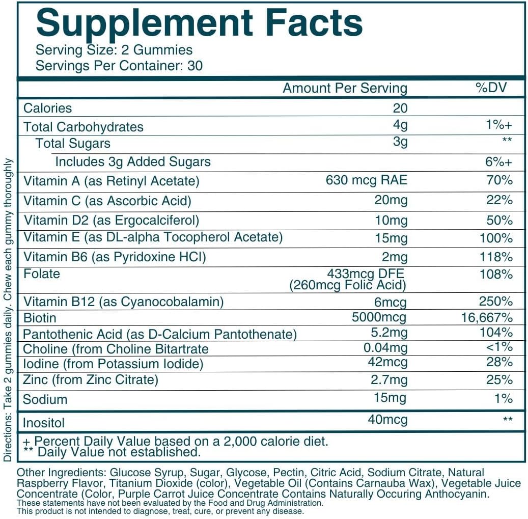 WEEM Hair Skin and Nails Gummies - Supports Healthy Hair