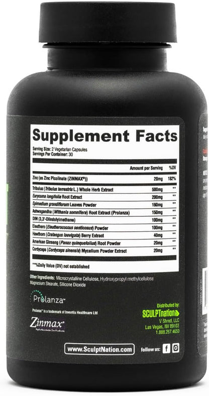 Sculpt Nation by V Shred Test Boost Max - Testosterone Supplement for Men